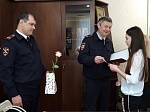 Сотрудники Шпаковской полиции поздравили юных жительниц района с Международным женским днем и вручили паспорта