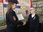 В Михайловске наградили участника Всероссийского конкурса детского творчества «Полицейский Дядя Стёпа» 